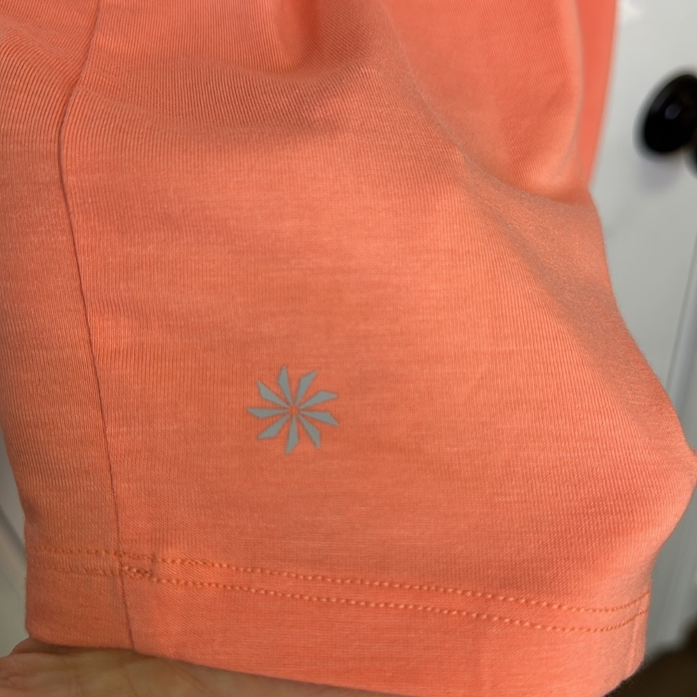 NWOT Athleta Orange Sleeveless Scoop Neck Tank Top - Picture 6 of 7